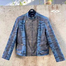 Load image into Gallery viewer, BRYCE BLUE CAMO BIKER BARONG