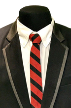 Load image into Gallery viewer, BLACK AND RED NECKTIE