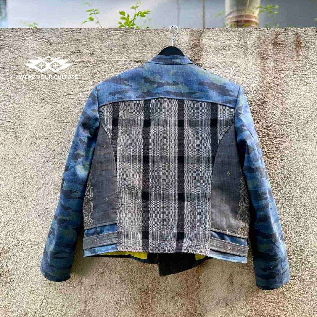 BRYCE BLUE CAMO BIKER BARONG