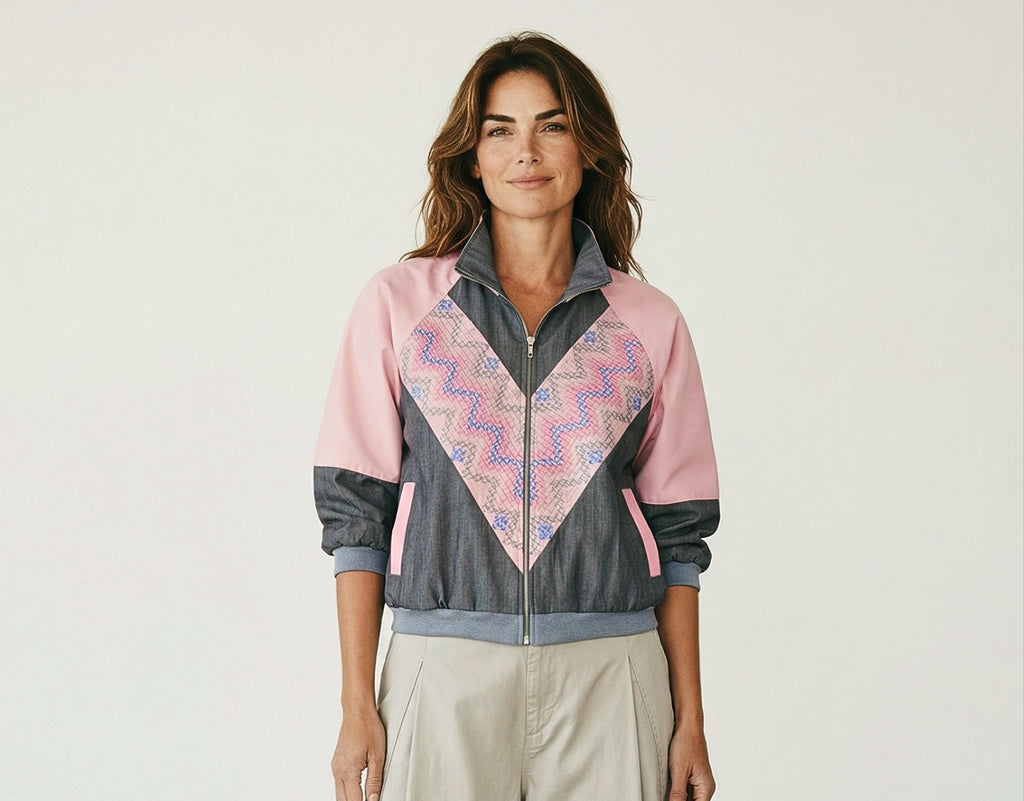 ALICIA 2.0 SUYRONG LONG GRAY DENIM PINK BARONG V2