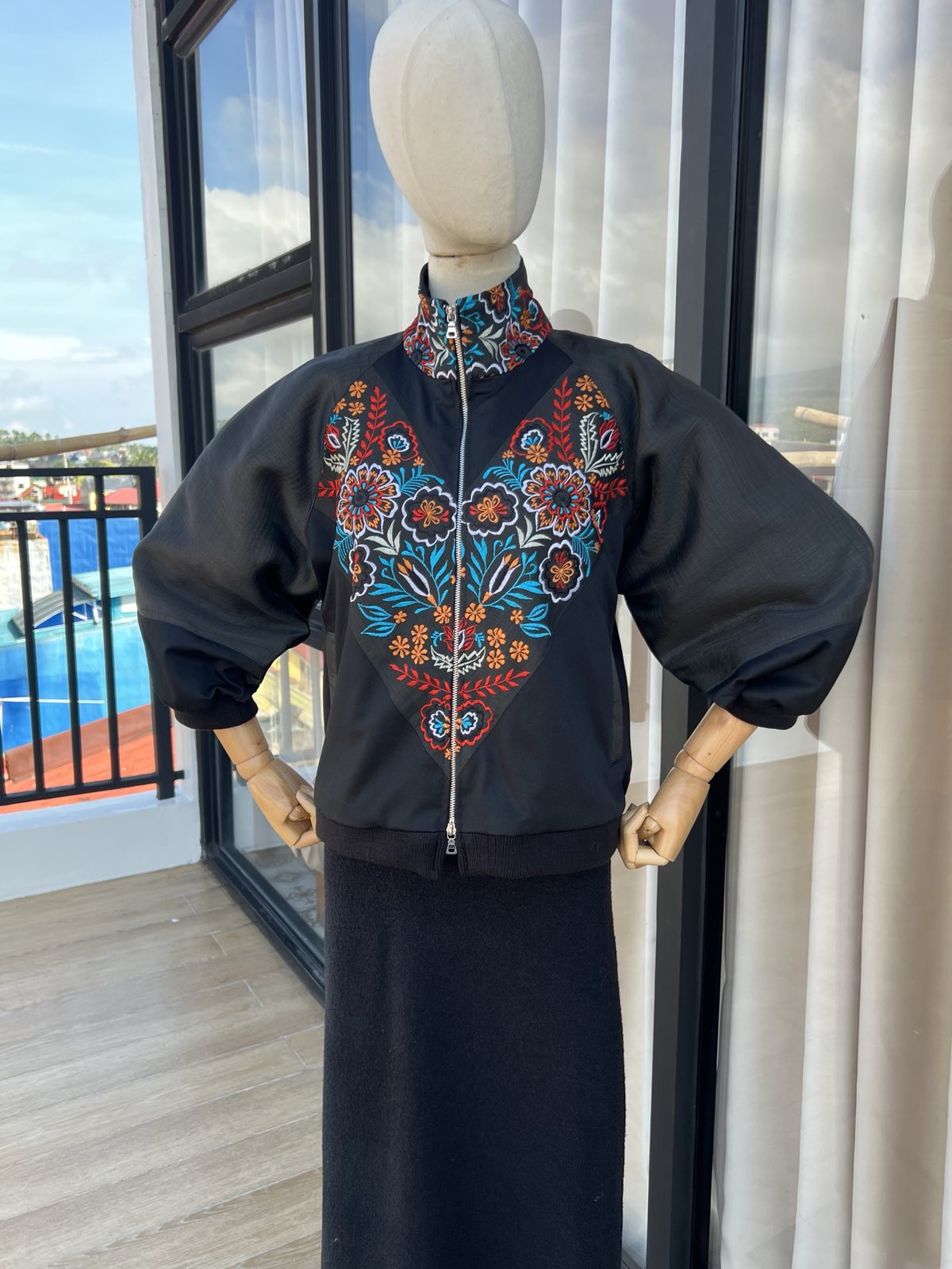 ALICIA COLORED BARONG LONG BOMBER BOLERO v4