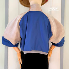 Load image into Gallery viewer, ALICIA BARONG CROPPED BOMBER v6
