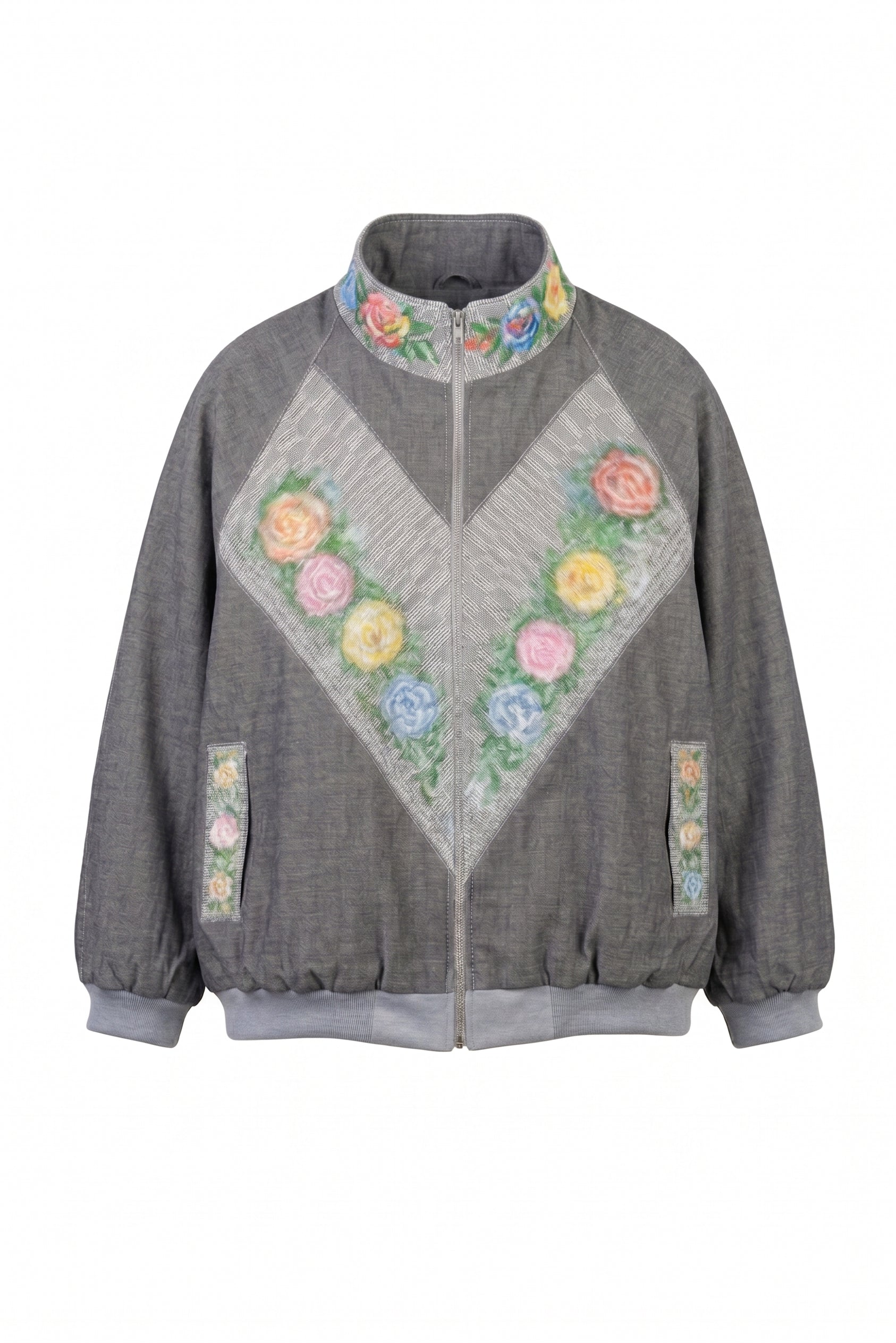 ALICIA 3.0 CLINT ART DENIM BOMBER BOLERO V3