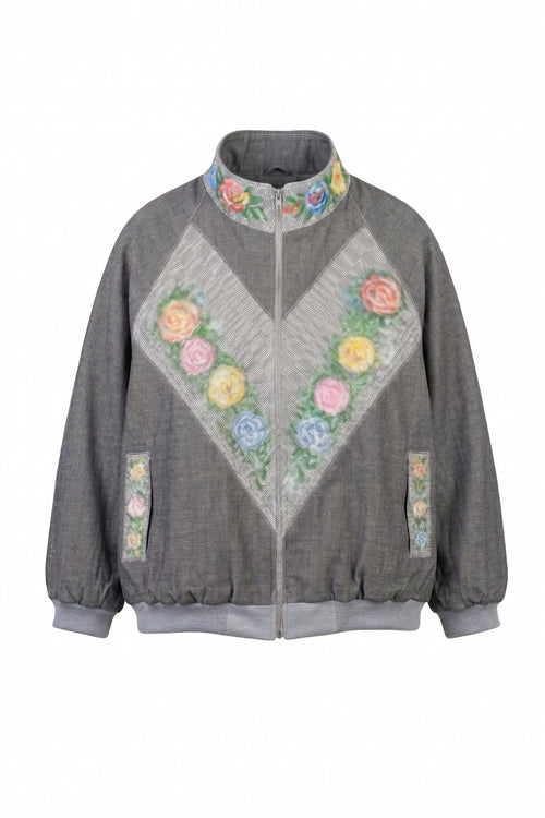 ALICIA 3.0 CLINT ART DENIM BOMBER BOLERO V3