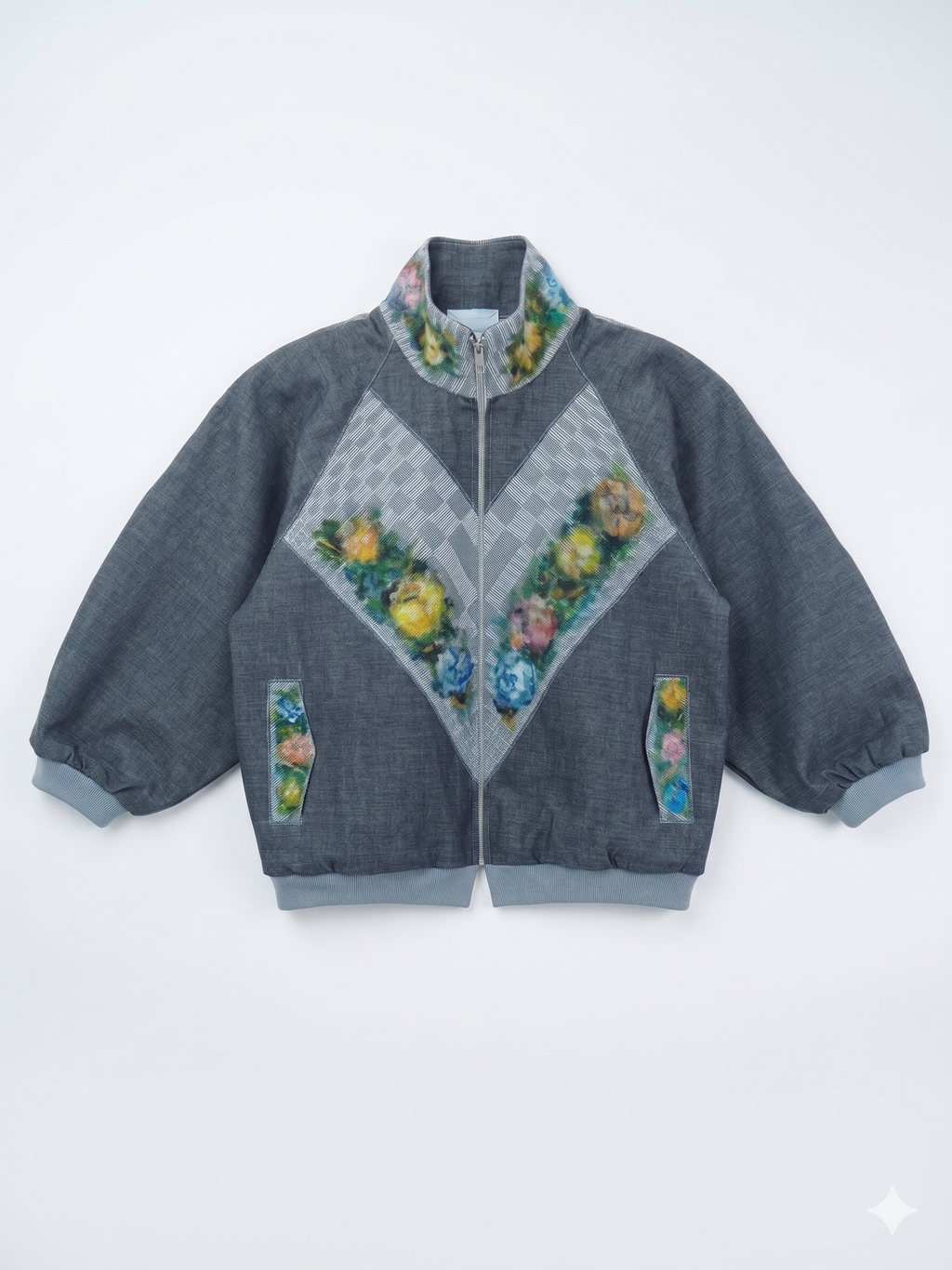 ALICIA 3.0 CLINT ART DENIM BOMBER BOLERO V2