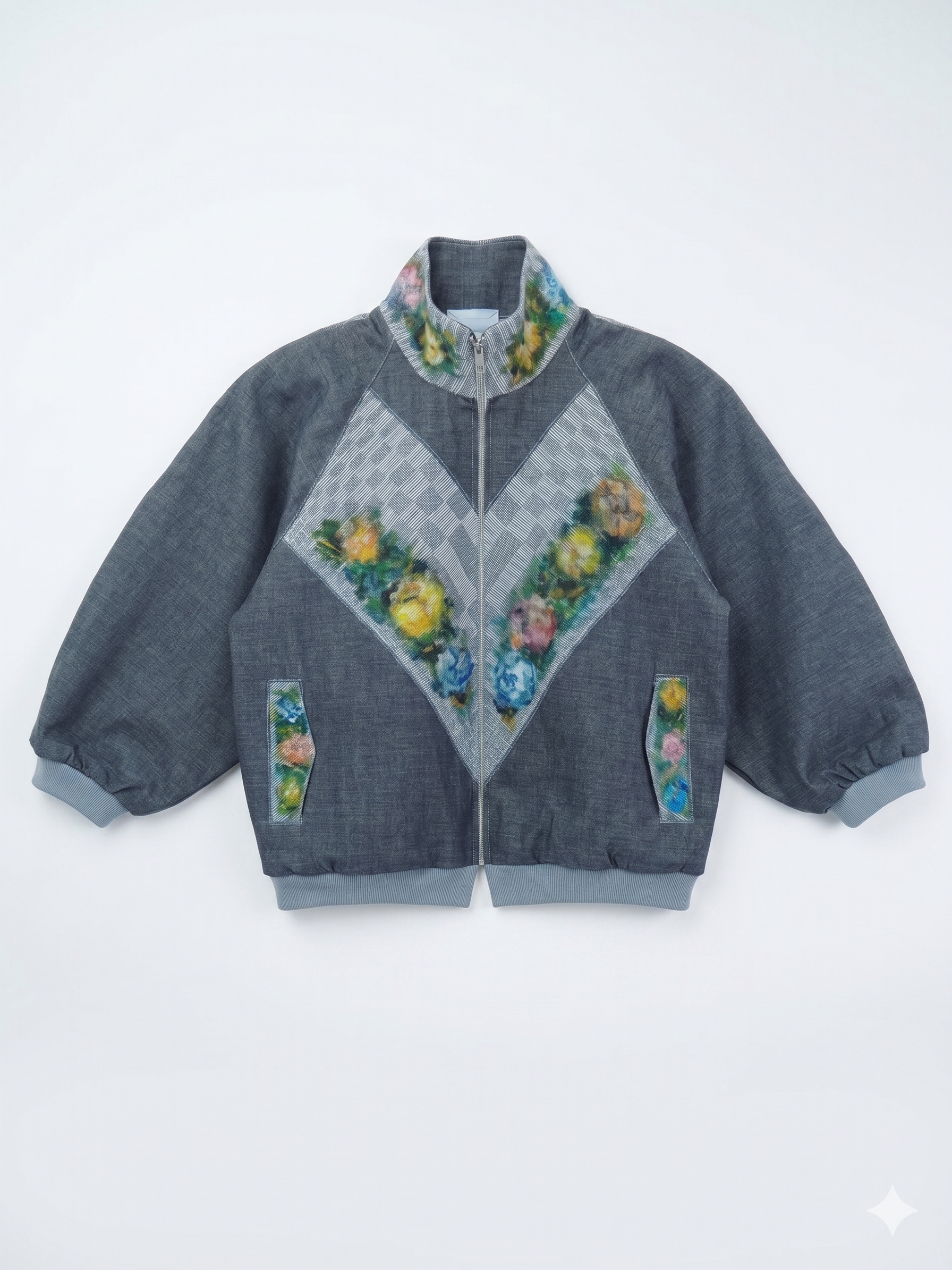 ALICIA 3.0 CLINT ART DENIM BOMBER BOLERO V2