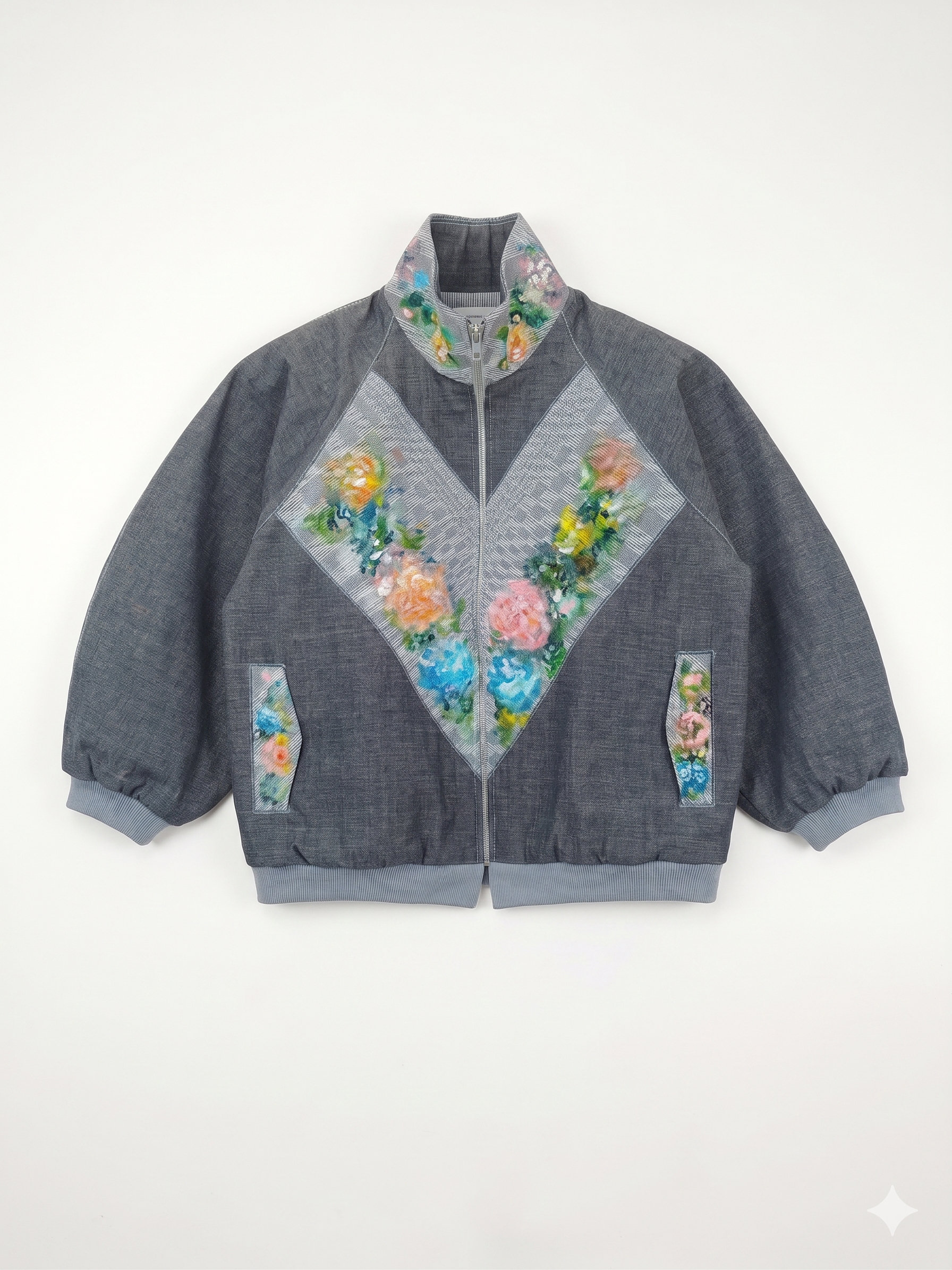 ALICIA 3.0 CLINT ART DENIM BOMBER BOLERO V1