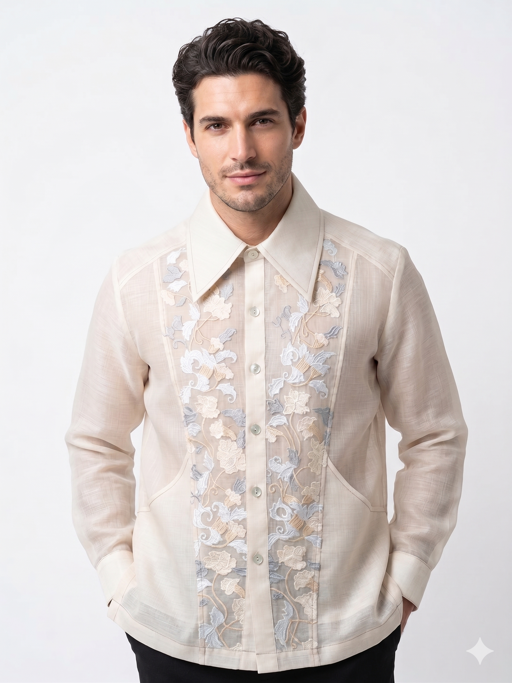 LORENZO LONG SLEEVES LUMBAN BARONG POLO JACKET V2