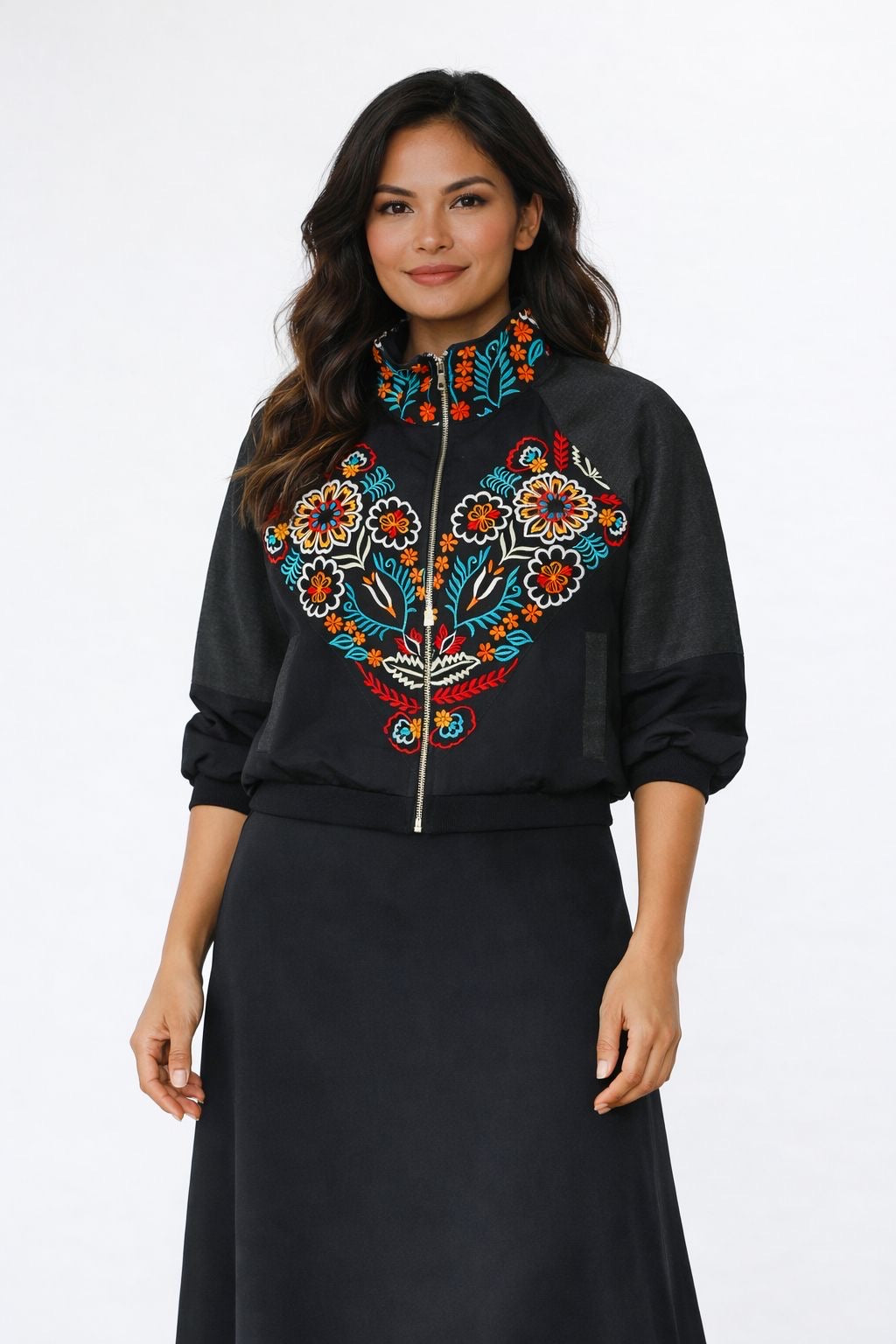 ALICIA COLORED BARONG LONG BOMBER BOLERO v4