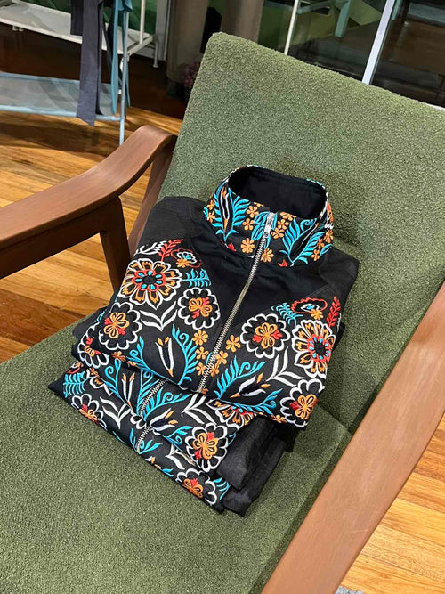 ALICIA COLORED BARONG LONG BOMBER BOLERO v4