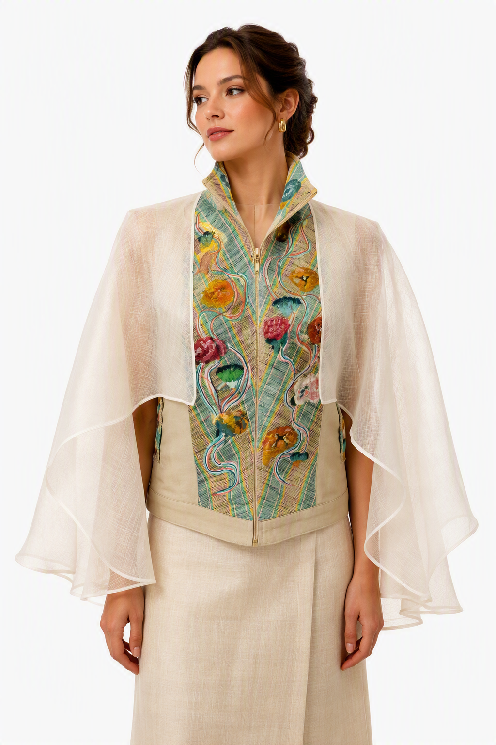CLINT KANTARINES BARONG VEST CAPE