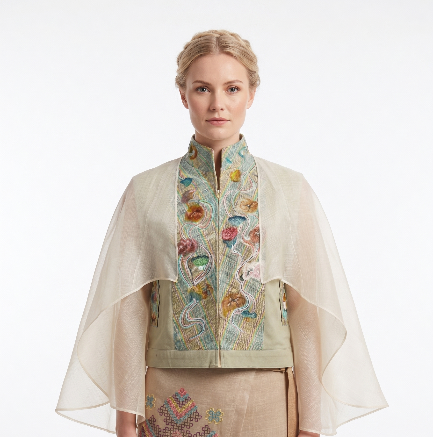 MOI CLINT ART BARONG VEST CAPE