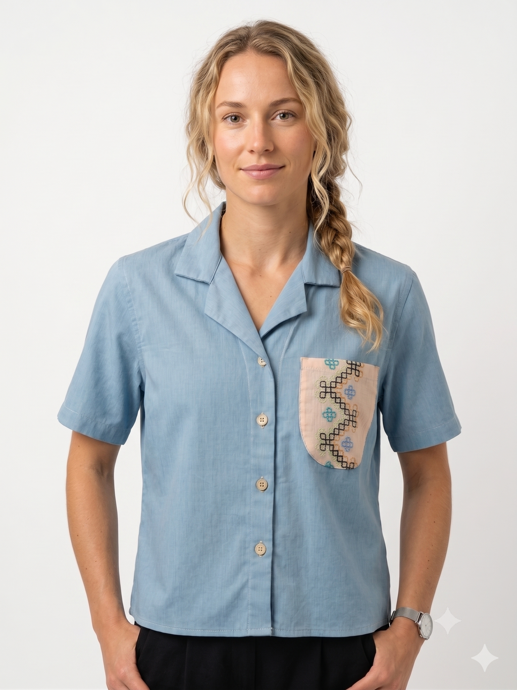 Chen Cropped Suyrong Polo V10
