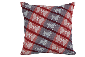 PINILIAN HORSE AND BUTTERFLY THROW PILLOW CASE